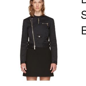 Dsquared2 BLACK Twill MOTO Jacket